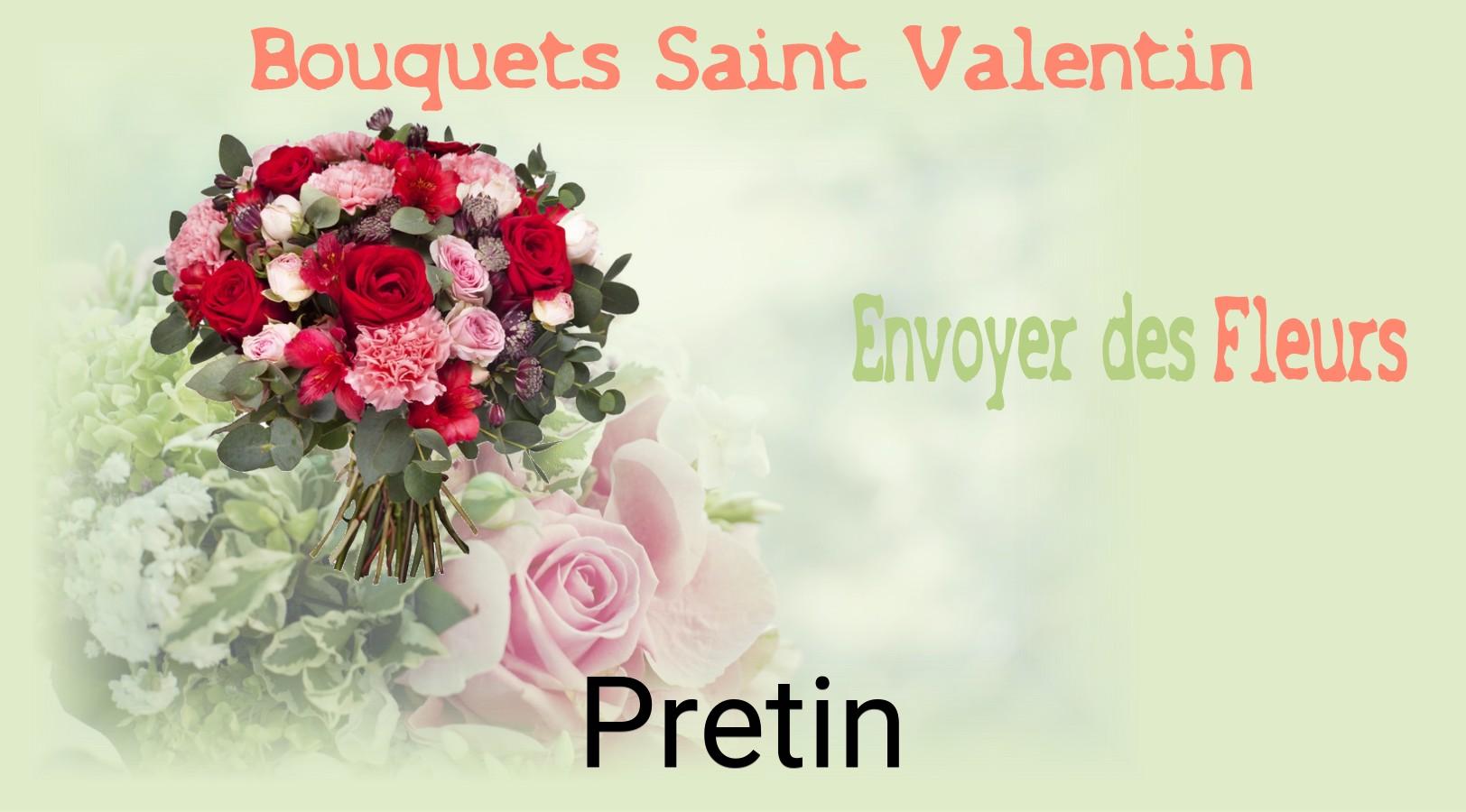 Roses de Saint-Valentin livrées à Pretin